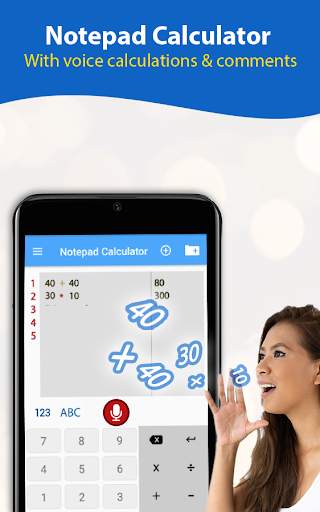 Voice Calculator Notepad screenshot 1