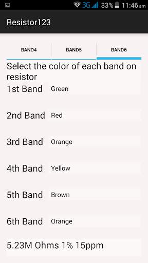 Resistor Color Coding screenshot 3