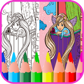 Princess Coloring for Girls icon