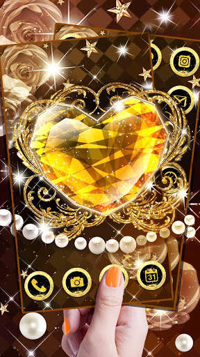 Glitter Heart Themes Live Wallpapers screenshot 2