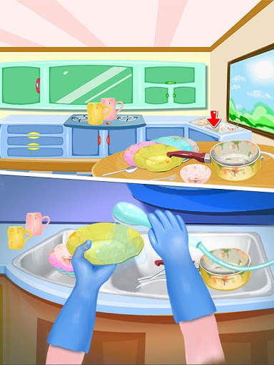 House Cleaning And Washing Helping Mom screenshot 5