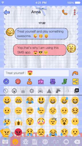 Doodle Emoji Keyboard Theme screenshot 2