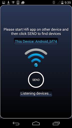 Hifi | WiFi Direct File Share screenshot 1