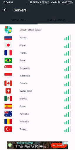 Blue VPN/ free proxy network screenshot 5