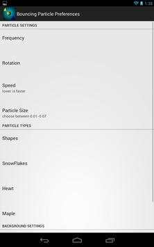 Bouncing Particles LWP Free 8 تصوير الشاشة