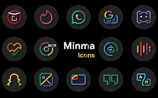 Minma Icon Pack 1 تصوير الشاشة