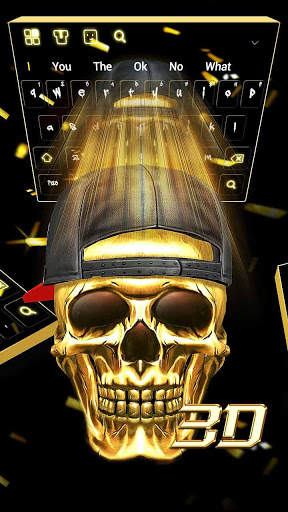 3D Hip-Hop Skull Keyboard screenshot 2