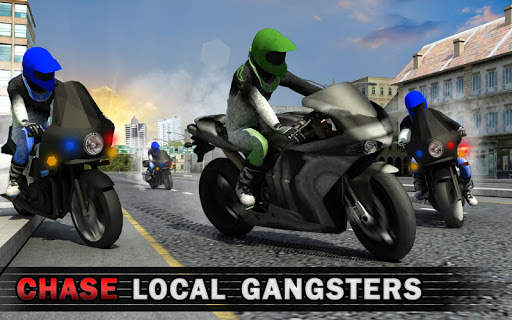 Police Bike Crime Patrol Squad: Gangster Car Chase screenshot 9