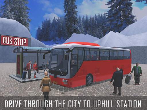 Tourist Coach Bus Uphill Driving screenshot 9