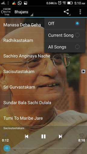 Bhakti Charu Swami Bhajans screenshot 5