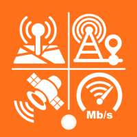 Network Cell World Map, Wi-Fi Towers. Speed Test