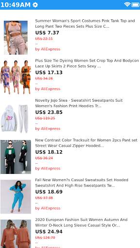 Women's Set Stylish Clothing Shopping Apps Online screenshot 5
