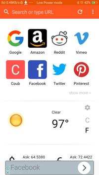 Ultra Fast 4G Browser screenshot 1