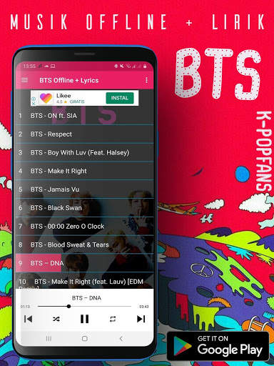 Update!!! Lagu BTS Offline   Lirik screenshot 3