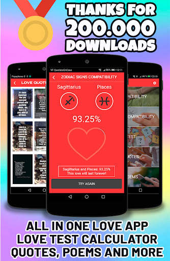 Love test calculator screenshot 1