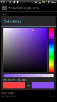 Minimalistic Digital Clock screenshot 4