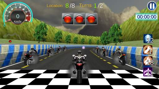 Moto Racing 3D Game screenshot 1