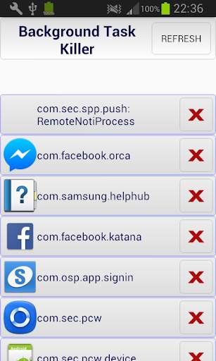 Background tasks killer screenshot 2