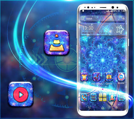 Fractal Glow Launcher Theme screenshot 1