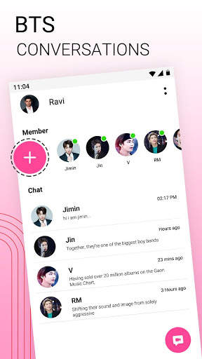 BTS Love Chat Simulator screenshot 3
