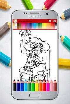 Shinchan Coloring Game screenshot 1