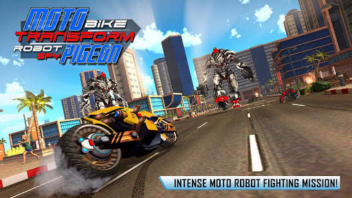 Flying Pigeon Robot Bike Games screenshot 7