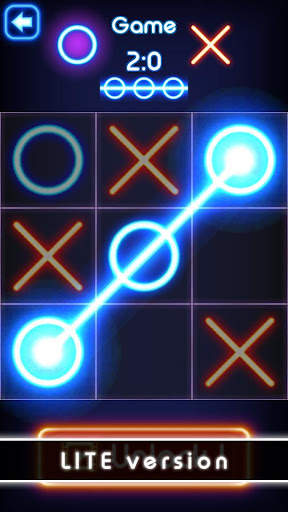 Tic Tac Toe glow - Puzzle Game screenshot 2