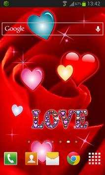 Rose Hearts LWP screenshot 2