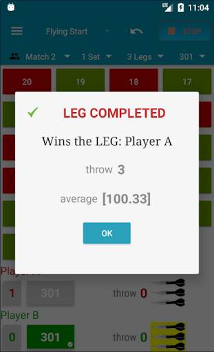 Darts Scorecard 5 تصوير الشاشة
