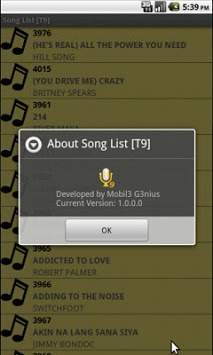 Song List [T9] screenshot 3