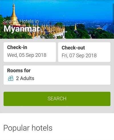 Booking Myanmar Hotels screenshot 2