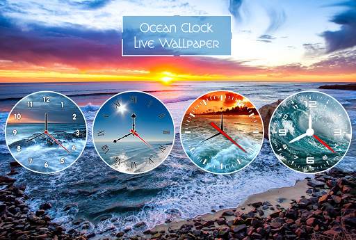 Ocean Clock Live Wallpaper screenshot 1