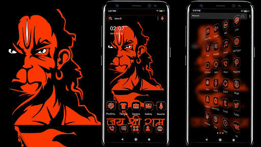 God Hanuman Launcher Theme screenshot 4