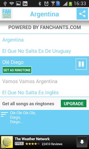 Argentina World Cup 2014 Songs screenshot 7