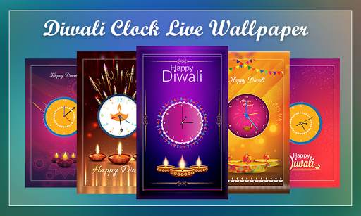 Diwali Clock Live Wallpaper screenshot 1