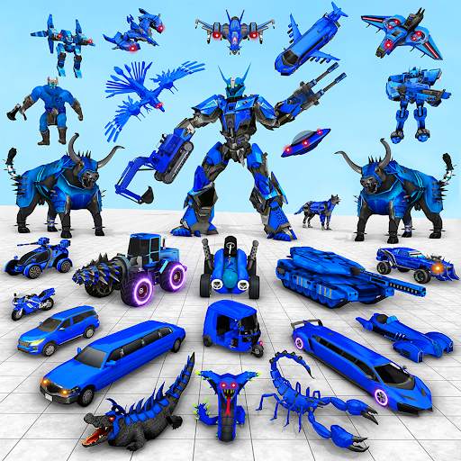 Bull Robot Car Game:Robot Game screenshot 1