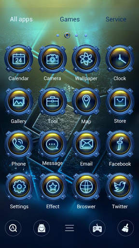 Future Go Launcher Theme 3 تصوير الشاشة