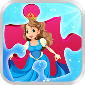 Pink Princess Puzzles Girls Games icon