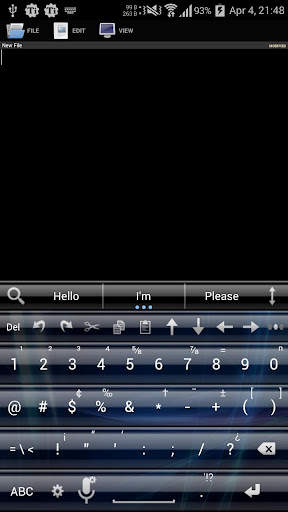 AI Keyboard Theme Glass Blue screenshot 5