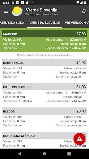 Vreme Slovenija screenshot 5