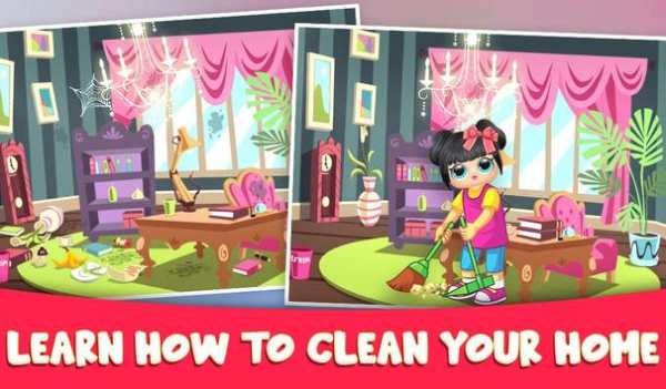 Princess Dolls - Surprise House Cleaning screenshot 2