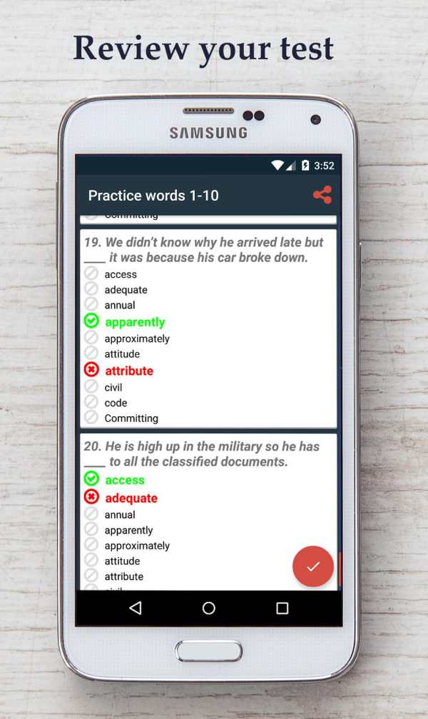 Full English Vocabulary Test скриншот 6