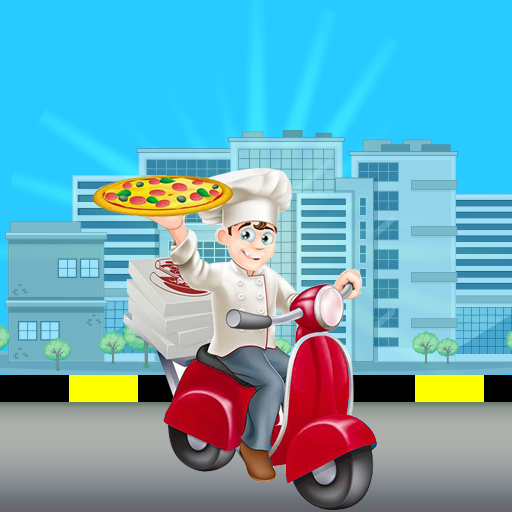 Delta pizza : deliver it fast icon