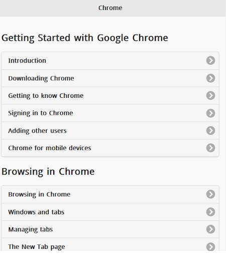 Tutorials for Web Browser screenshot 1