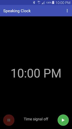 Speaking Clock screenshot 1