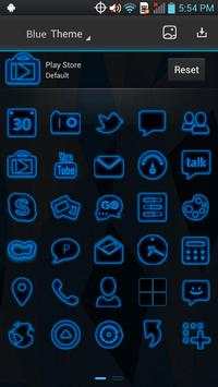 Next Launcher - Blue Theme screenshot 3