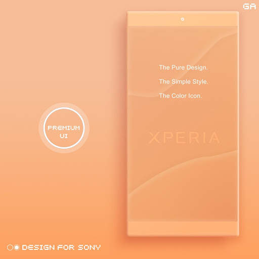 Theme XPERIA ON™ | Be Orange - 🎨Design For SONY screenshot 1