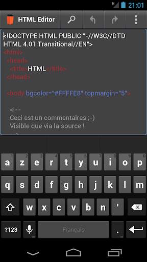 HTML Editor 3 تصوير الشاشة