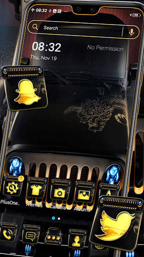 Black Jeep Launcher Theme screenshot 1