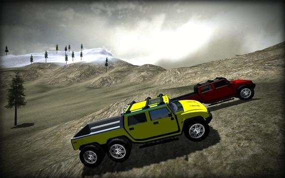 Offroad 6x6 Truck Snow Driving screenshot 3